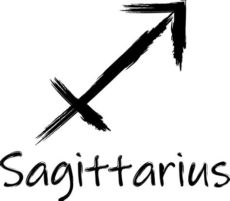 Sagittarius Zodiac Signs Painted Brush 9157810 Vector Art At Vecteezy