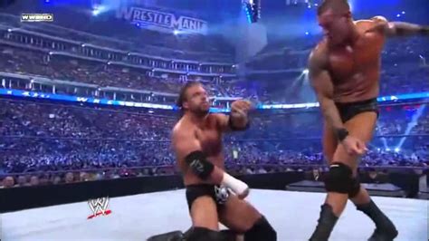 WWE Triple H Vs Randy Orton Wrestlemania 25 Highlights HD YouTube