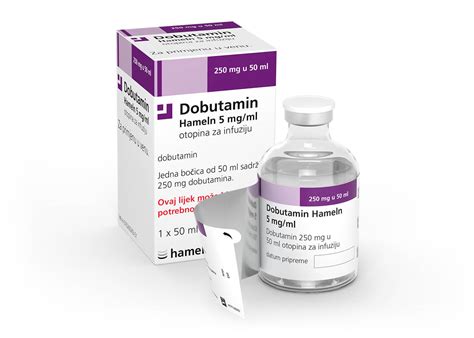 Hr Dobutamine 5 Mg Ml 250 Mg In 50 Ml 2983 Hameln Pharma
