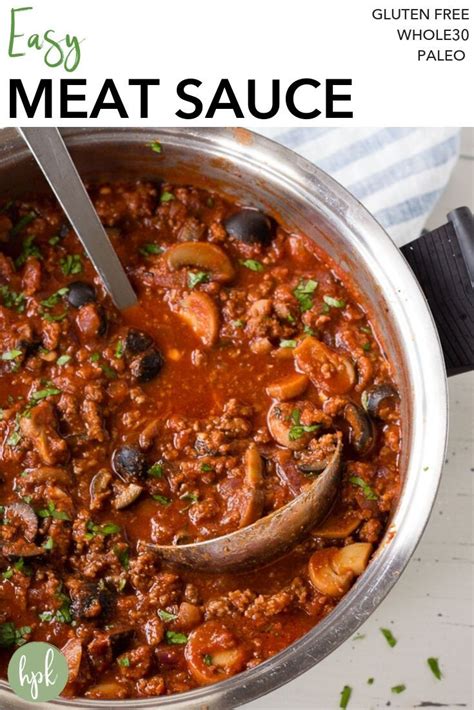 Maybe you would like to learn more about one of these? Easy Meat Sauce | Recipe | Whole30 ground beef recipes ...