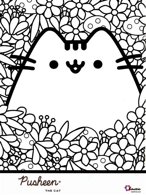 Pusheen The Cat Coloring Pages