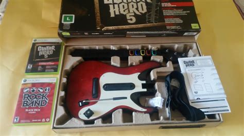 🔴jogo Guitar Hero 5 Xbox 360 C Guitarra Sem Fio Jogo Rock Band🔴 Youtube