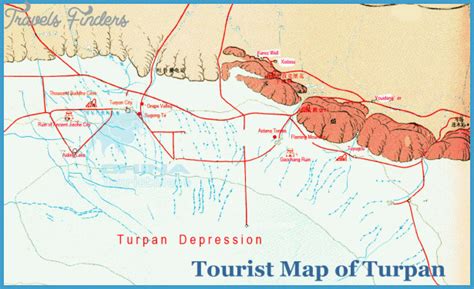 Turpan Depression China Map TravelsFinders Com