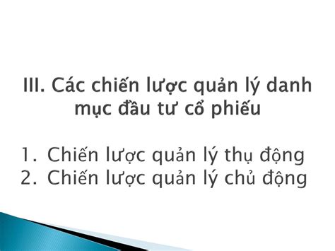 Ppt Chi N L C Qu N L Danh M C U T C Phi U Powerpoint