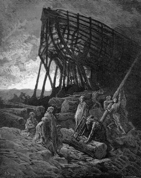 Noahbuildingarkgustavedore 550×693 Gustave Dore Biblical Art
