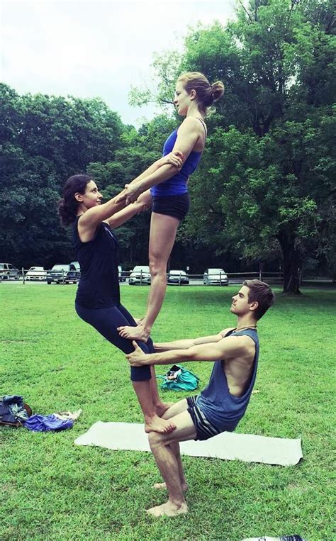 Group Yoga Poses Acro Yoga Poses Partner Yoga Poses Three Person Yoga Poses 2 Person Stunts