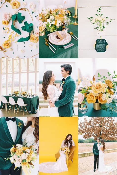 Emerald Green And Gold Wedding At Prospect House