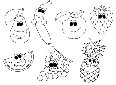 Printable Fruit Coloring Pages Printable Blank World