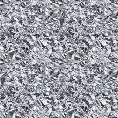 Crumpled Aluminum Foil Seamless Texture Stock Image Image Of