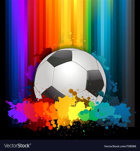 Abstract Colorful Soccer Background Royalty Free Vector