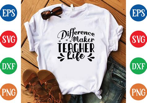 Difference Maker Teacher Life Svg Graphic By Svg Design House