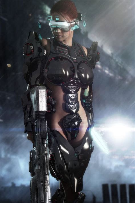 Wartech By Ckimagery On Deviantart Cyberpunk Girl Female Cyborg Cyberpunk Character