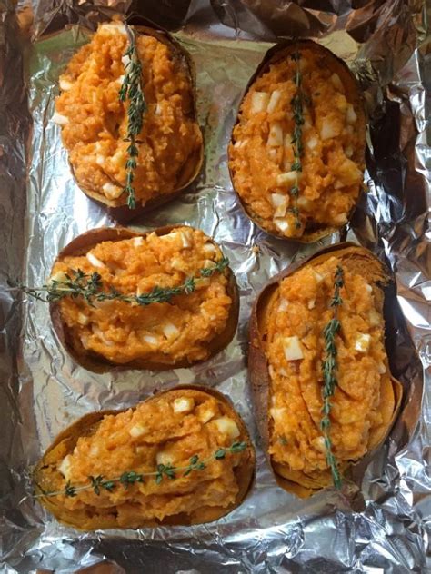 Sweet potatoes are packed with vitamins and minerals. Easy Twice Baked Sweet Potatoes | Recipe | Twice baked sweet potatoes, Sweet potato recipes ...