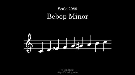 Scale 2989 Bebop Minor Youtube