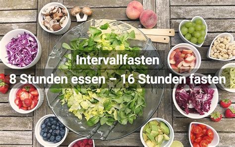 16 8 Intervallfasten Diät Abnehmen mit Plan