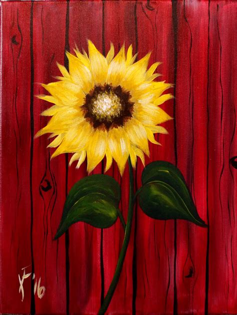 Acrylic Painting Sunflowers For Beginners Sunflower