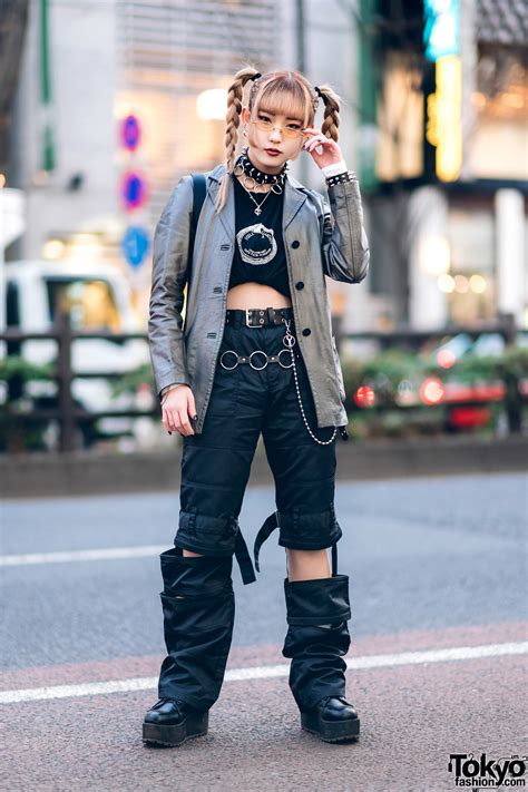 Monochrome Streetwear Style In Harajuku Tokyo Fashion
