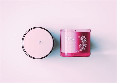 Glass Candle And Box Mock Up On Behance