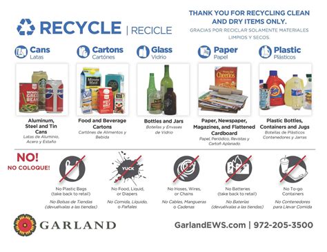 Recycling Schedule Trash Rules Meadow Creek Village Tx