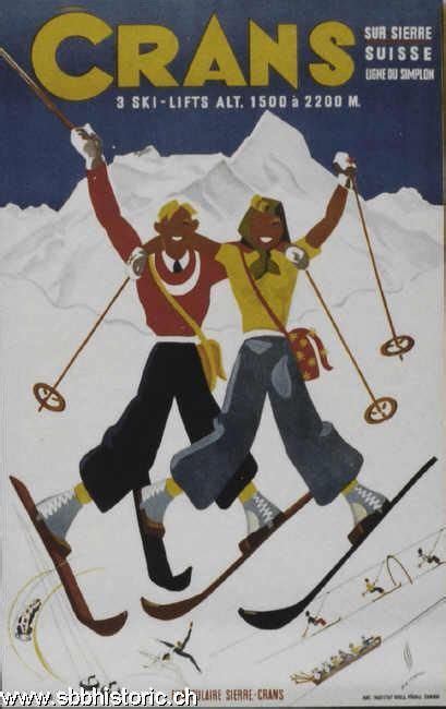 Franken zusatzwerbung den wintertourismus ankurbeln. Crans. 3 ski-lifts | Schweiz tourismus, Reiseposter, Alte ...