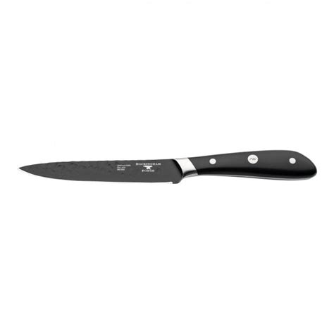 Rockingham Forge Ashwood Black Hammered Utility Knife 13cm