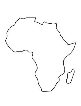 All maps come in ai, eps, pdf, png and jpg file formats. Africa Template Africa Coloring Page Africa Outline African Continent Template