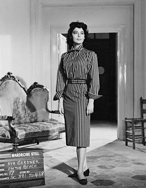 Ava Gardner Wardrobe Stills For On The Beach 1959 Pt2 Costumes Designed By Fontana Sisters