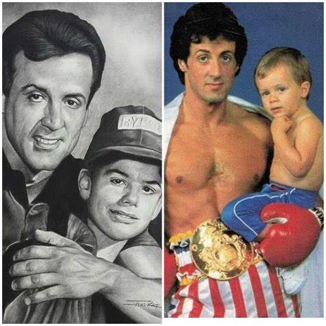 Seargeoh Stallone And Sylvester Stallone