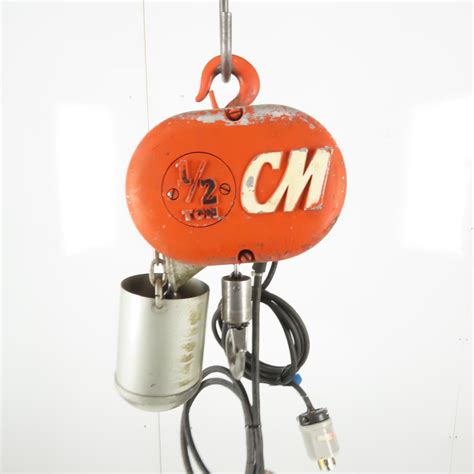 CM Lodestar Model F 1 2 Ton Electric Chain Hoist 10 Lift 16FPM 208 230