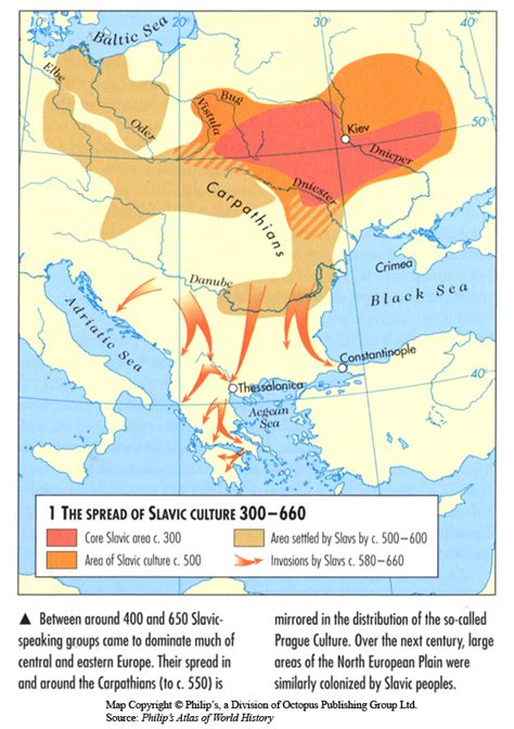 The Spread Of Slavic Culture 300 660 Mapping Globalization