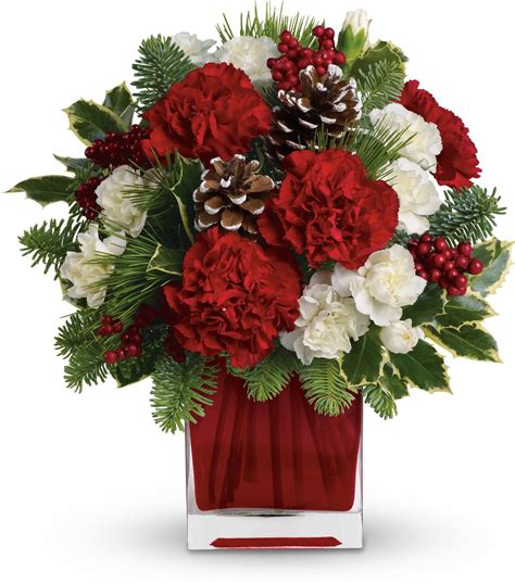 The state flower of germany is the cornflower, scientifically whether it's congratulations or condolences, our overseas flower delivery service will be there when you can't. Make Merry by Teleflora | Christmas flower arrangements ...