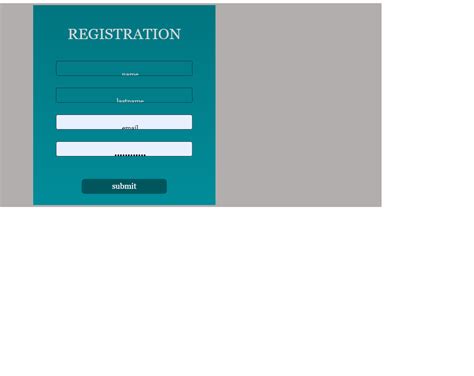 Beautiful Registration Form Web Designer Wall