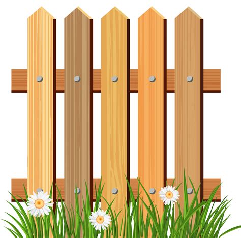 17 transparent png of wooden fence. Wooden Garden Fence with Grass PNG Clipart | Gallery ...