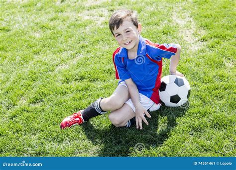 Handsome Teenager Boy Football Stock Image Image Of Face Active