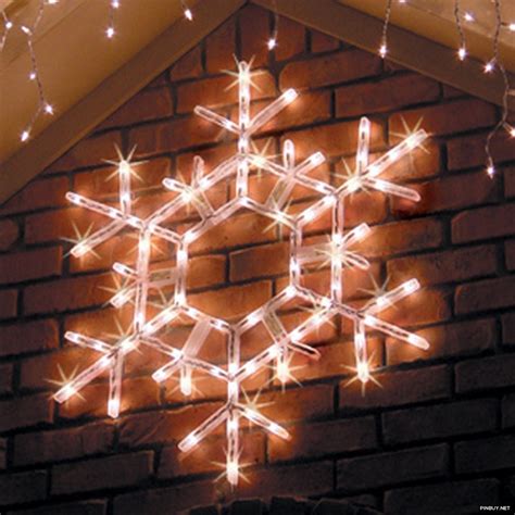 Snowflake Cool White Lights Christmas Decorations Star Christmas