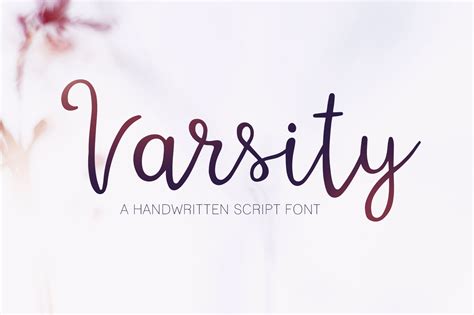 Varsity Font Designed By Julia Koschler