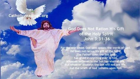 God Does Not Ration His T Of The Holy Spirit John 331 36 Bible