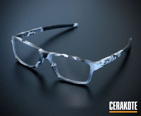 A Customized Pair Of Oakley Reading Glasses Using Cerakote In An Urban Multicam Pattern