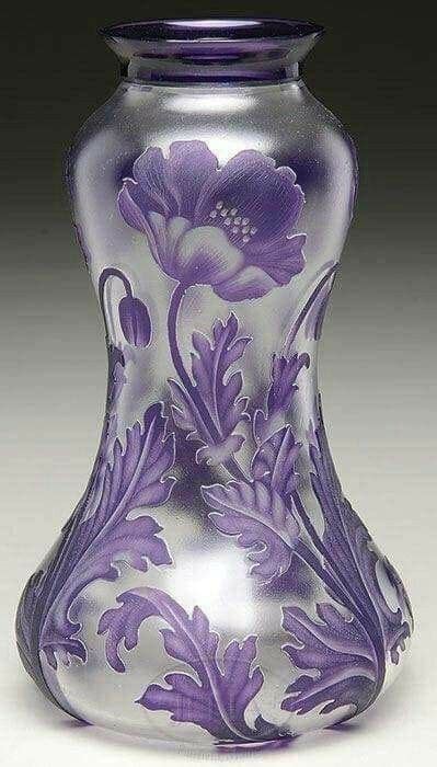Antique Purple Glass Vase Decor For You