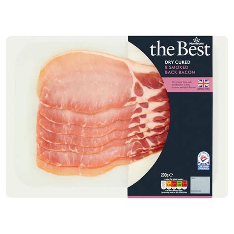 Morrisons The Best Dry Cured 8 Smoked Back Bacon Morrisons