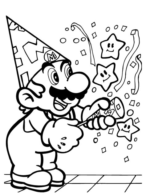Dibujos De Super Mario Bros Para Colorear