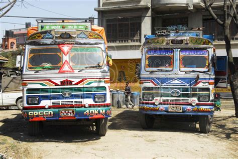 Photo Of Colorful Tata Trucks By Photo Stock Source Transportation