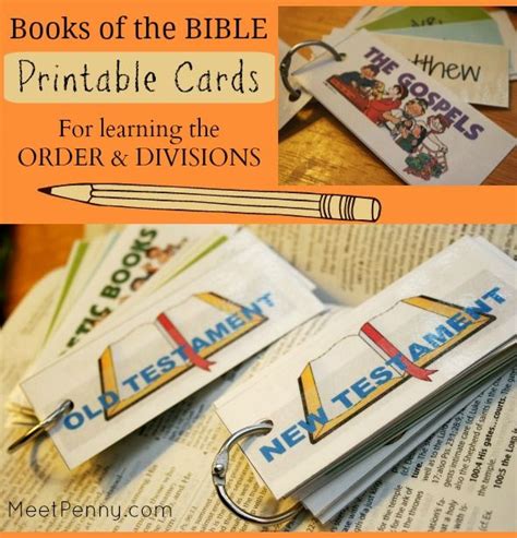 Free Printable Books Of The Bible Ordering Cards Bible