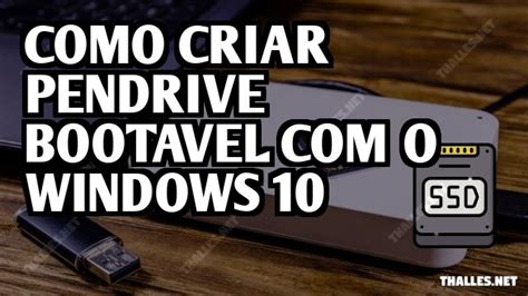 Como Criar Pendrive Bootavel O Windows 10
