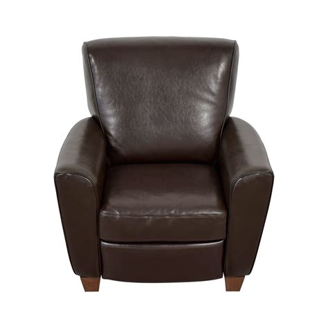 Massage pu leather recliner chair for women adults. 79% OFF - Natuzzi Natuzzi Brown Leather Recliner / Chairs
