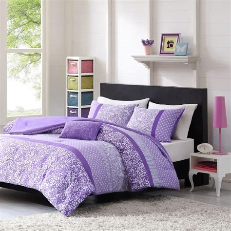 Lavender Bedding Sets Full Mizone Katelyn 4 Piece Comforter Set Full