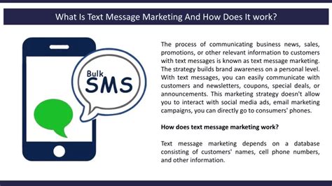 Ppt What Is Text Message Marketing And How Does It Work Powerpoint Presentation Id10906332