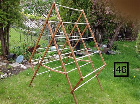 Old Wooden Folding Clothes Drying Rack Schmalz Auctions