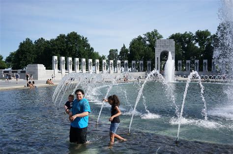 At Wwii Memorial A Complicated Question To Wade Or Not To Wade The