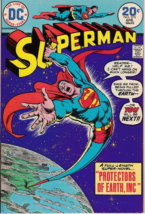 Superman 274 1939 1st Series April 1974 Dc Comics Fvf Etsy In 2020